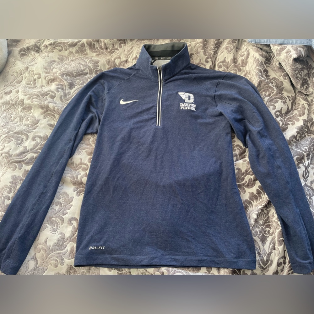 Dayton Flyers Nike Dri Fit long sleeve 3/4 zip